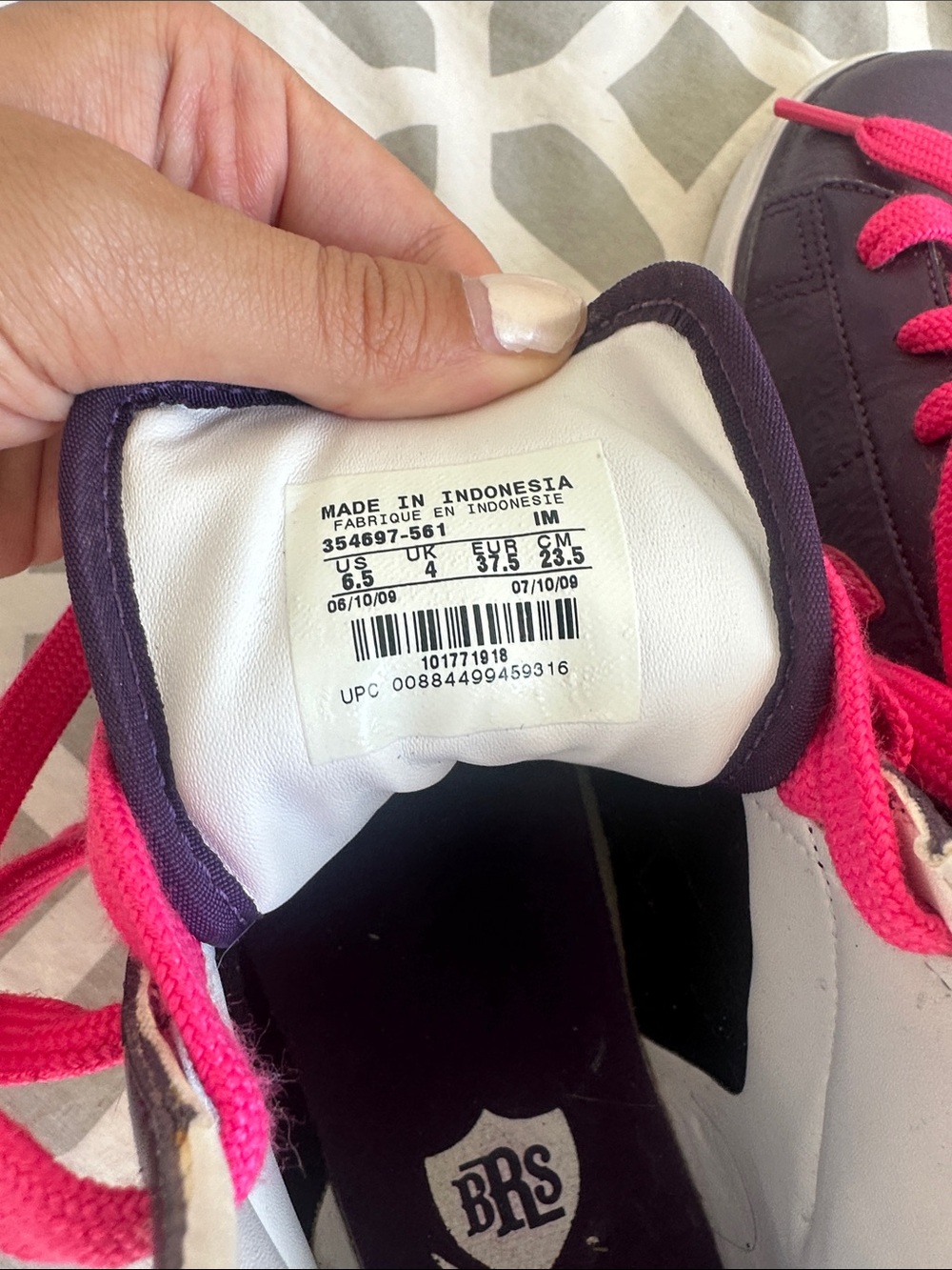 Nike Purple and Pink High-Top Sneakers - Picture 4 of 4
